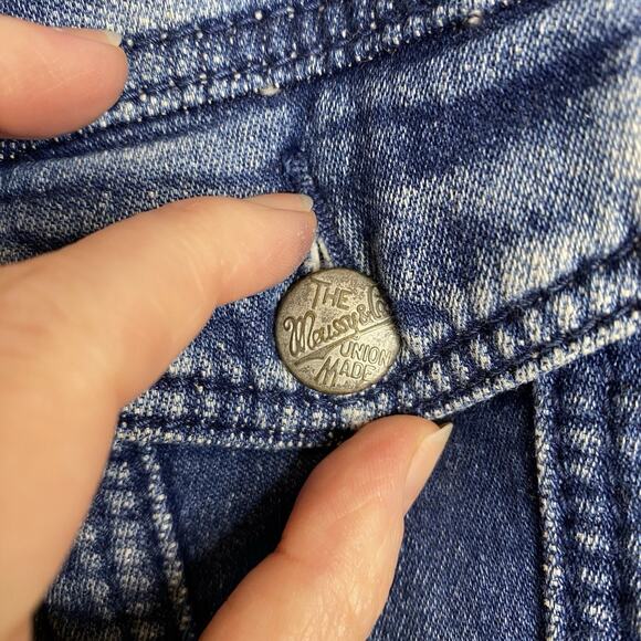 Moussy x iSKO Blue Future Face Denim Next Collab Medium‎ Wash Jean Jacket - Picture 5 of 7